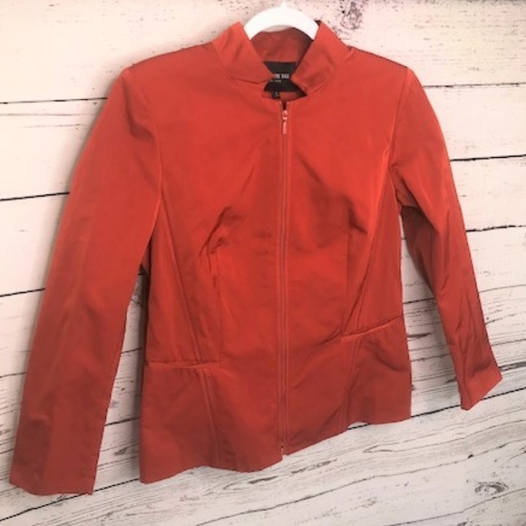 NEW Lafayette 148 lidia jacket bonfire orange 10 - Picture 3 of 8